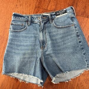 Abercrombie curve love high rise dad shorts NWT cutoff 30 sz 10